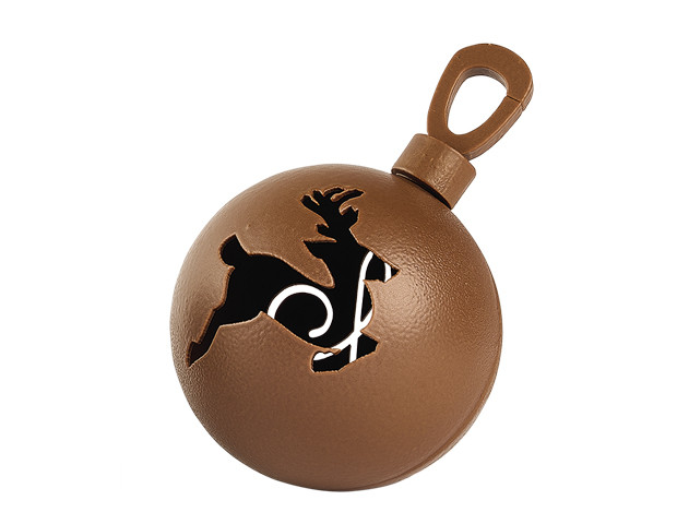 Boule de Noël Cerf en chocolat au lait